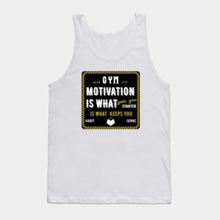 Gym motivation logo Tank Top